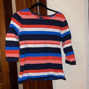 Gap striped 3/4 length top